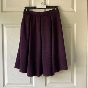Lularoe purple pleated knit skirt